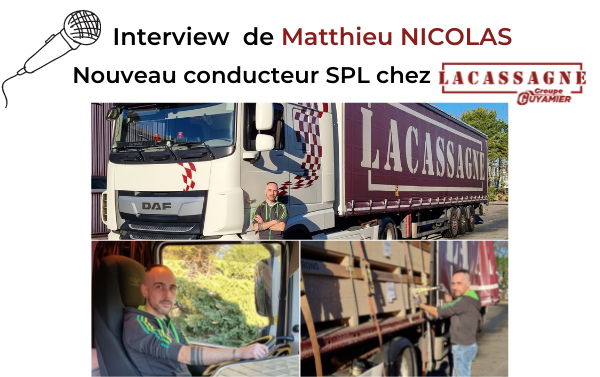Interview de Matthieu Nicolas Nouveau conducteur SPL Lacassagne, l'histoire d'une reconversion réussie