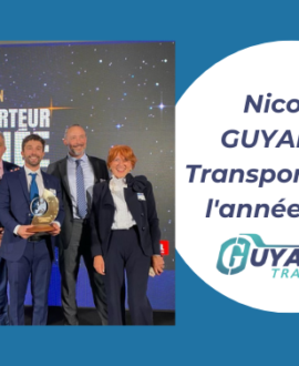 Nicolas GUYAMIER Transporteur de l'année 2022